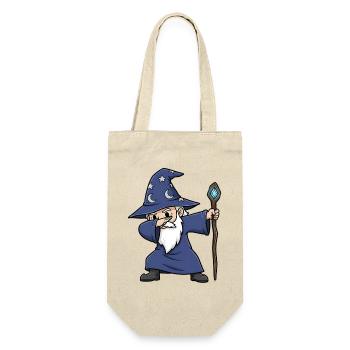 Dabbing Wizard – Funny Wizard Design - Gift Bag for Bottles - nature - Front