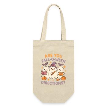 Are You Fall-O-Ween Directions Funny Teacher gifts - Gift Bag for Bottles - nature - Front