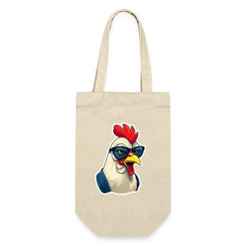Cool Hen Lunettes de soleil dessin animé - Sac à bouteille - nature - Devant