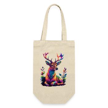 Dazzling Deer Portrait - Gift Bag for Bottles - nature - Front