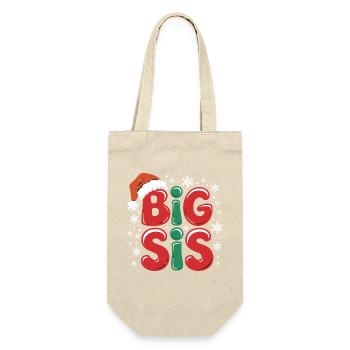 Grande Soeur Motif De Noël Neige - Sac à bouteille - nature - Devant