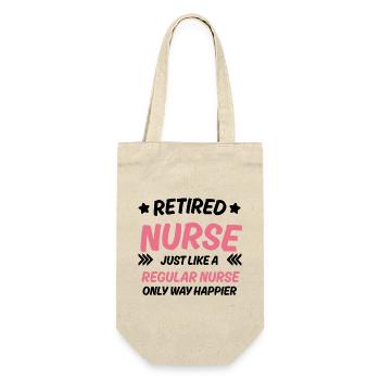 Infirmière à la retraite Citation drôle d’infirmière - Sac à bouteille - nature - Devant