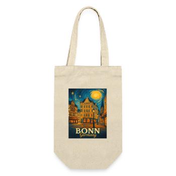Bonn Night City Poster - Gift Bag for Bottles - nature - Front