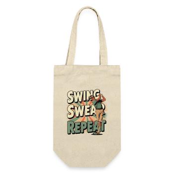Golf Humor Retro - Gift Bag for Bottles - nature - Front