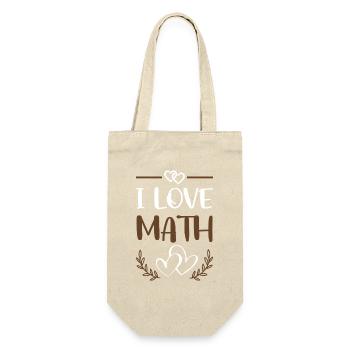 J’adore les maths - Sac à bouteille - nature - Devant