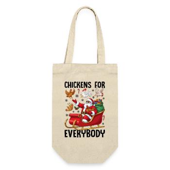 Chickens for Everybody - Gift Bag for Bottles - nature - Front