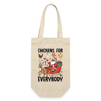 Chickens for Everybody - Gift Bag for Bottles - nature - Front
