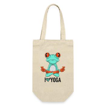 I love yoga - Gift Bag for Bottles - nature - Front