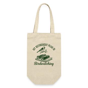 Retirement Plan Bird Watching - Gift Bag for Bottles - nature - Front