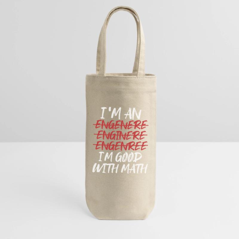 Math Math Math Teacher Mathematician Gift Bag for Bottles
