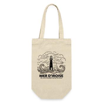 Mer d'Iroise souvenir souvenir Phare Finistère bzh gift - Gift Bag for Bottles - nature - Front