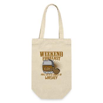 Weekend Forecast – Pipes with a Chance of Whiskey - Gift Bag for Bottles - nature - Front