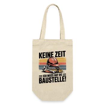 No time – I have to go to the construction site - Gift Bag for Bottles - nature - Front
