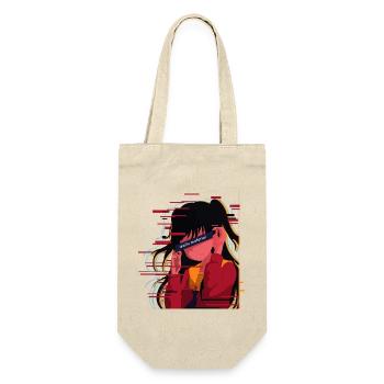 Waifu Anime Mädchen Kawaii Otaku Anime Liebhaber - Geschenkbeutel für Flaschen - Natur - Vorne