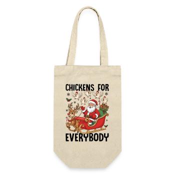 Chickens for Everybody - Gift Bag for Bottles - nature - Front