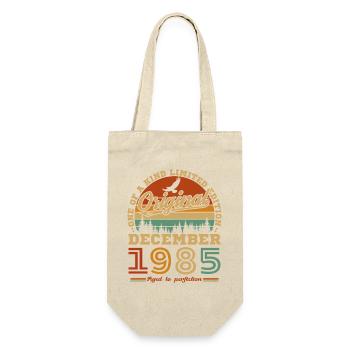 Décembre 1985 Vintage Rétro Cadeau Anniversaire - Sac à bouteille - nature - Devant