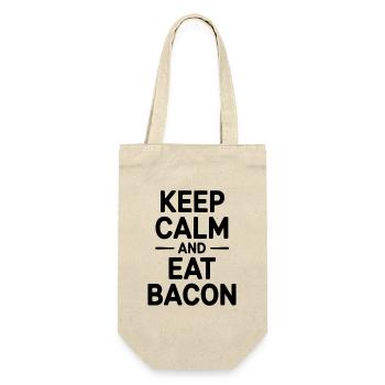 Keep Calm and Eat Bacon - Gift Bag for Bottles - nature - Front