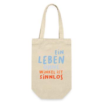 Math Teacher Geometry School Mathematics - Gift Bag for Bottles - nature - Front