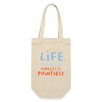 Math Math Teacher Saying Math Teacher Funny - Gift Bag for Bottles - nature - Front