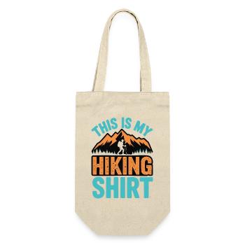 Hiking - Mountains & Hikers Vintage Design - Gift Bag for Bottles - nature - Front