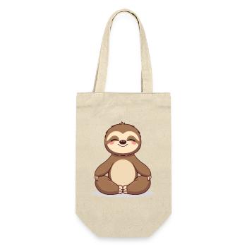 Meditating Sloth Zen Style - Gift Bag for Bottles - nature - Front