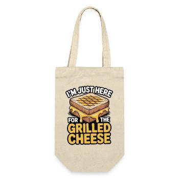 Amateur de fromage grillé - Je suis juste ici - Sac à bouteille - nature - Devant