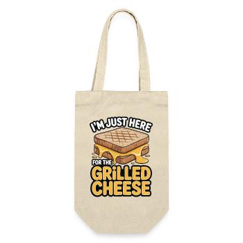Amateur de fromage grillé - Je suis juste ici - Sac à bouteille - nature - Devant