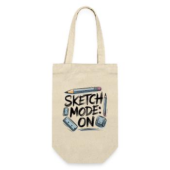Sketch Mode: ON – Creative Mode Active - Gift Bag for Bottles - nature - Front