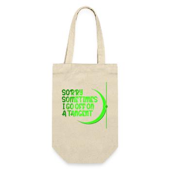 Dicton mathématique amusant Professeur de mathématiques - Sac à bouteille - nature - Devant