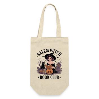 Witch Book Club Halloween Design - Gift Bag for Bottles - nature - Front