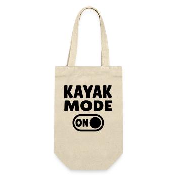 Kayak Mode ON  - Geschenkbeutel für Flaschen - Natur - Vorne