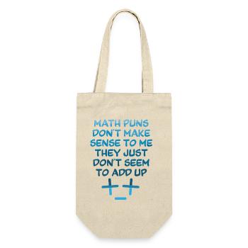 Math Teacher Geometry School Mathematics - Gift Bag for Bottles - nature - Front