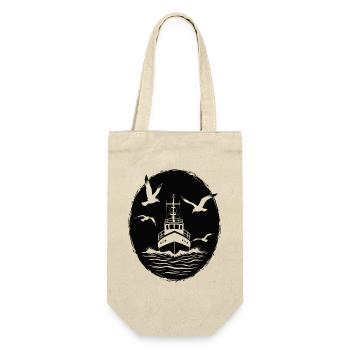 Fishing Cutter Trawler Fishing Sea - Gift Bag for Bottles - nature - Front