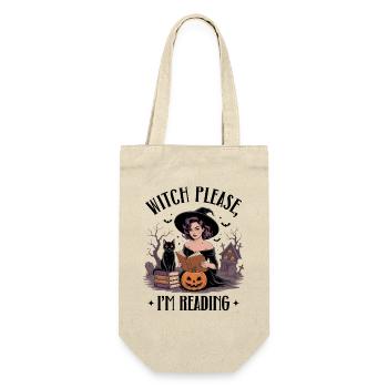 Witch Reading by Pumpkin Night - Gift Bag for Bottles - nature - Front