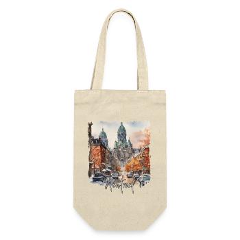 Montreal Aquarell, Montreal, Kanada - Geschenkbeutel für Flaschen - Natur - Vorne