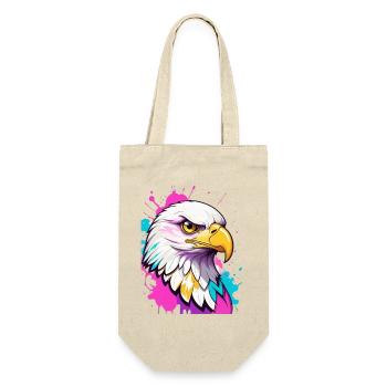 Colorful Eagle Graffiti Portrait - Gift Bag for Bottles - nature - Front