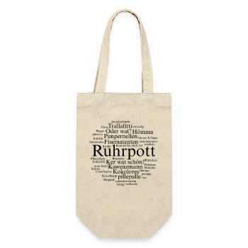 Ruhrpott Sprache Dortmund Bochum Hömma Ruhrdeutsch - Geschenkbeutel für Flaschen - Natur - Vorne