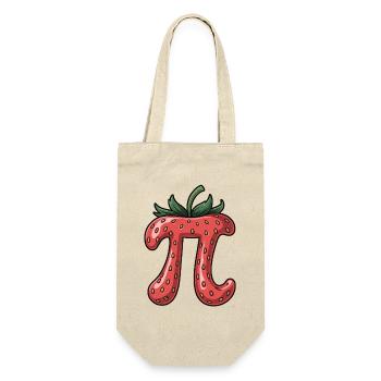 Erdbeere - Geschenkbeutel für Flaschen - Natur - Vorne