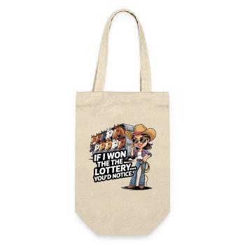Funny If I Won The Lottery You'd Notice Yacht boat - Gift Bag for Bottles - nature - Front