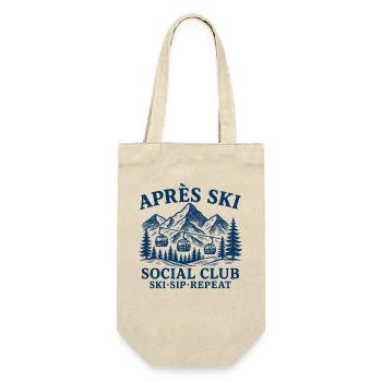 Après Ski Social Club Ski Sip Repeat - Gift Bag for Bottles - nature - Front