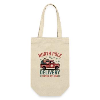 Courrier de Noël vintage - Sac à bouteille - nature - Devant