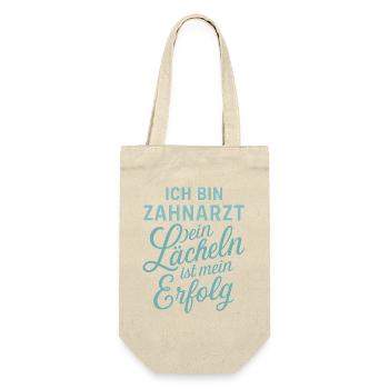 I'm a dentist Your smile is my success - Gift Bag for Bottles - nature - Front