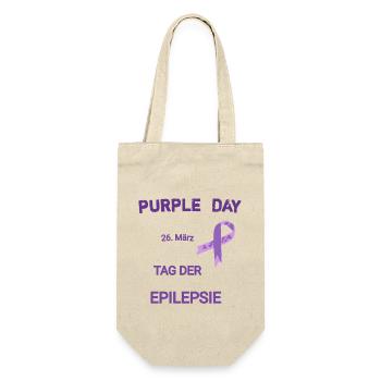 Purple Day Epilepsy Education - Gift Bag for Bottles - nature - Front
