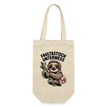 Sloth on the road with sloth and humor - Gift Bag for Bottles - nature - Front