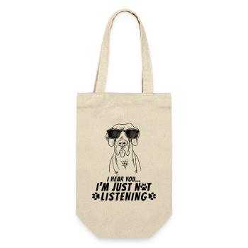 Funny Great Dane Hard Headed Dog Dad Owner - Gift Bag for Bottles - nature - Front