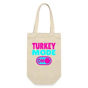 Turkey Mode ON - Geschenkbeutel für Flaschen - Natur - Vorne