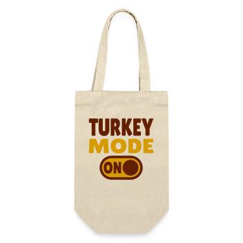 Turkey Mode ON - Geschenkbeutel für Flaschen - Natur - Vorne