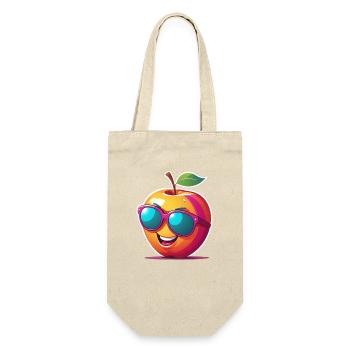 Apple with sunglasses - Gift Bag for Bottles - nature - Front