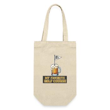 Ma bière de golf préférée - Sac à bouteille - nature - Devant