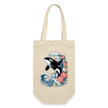 Orca in tropical waves - Gift Bag for Bottles - nature - Front